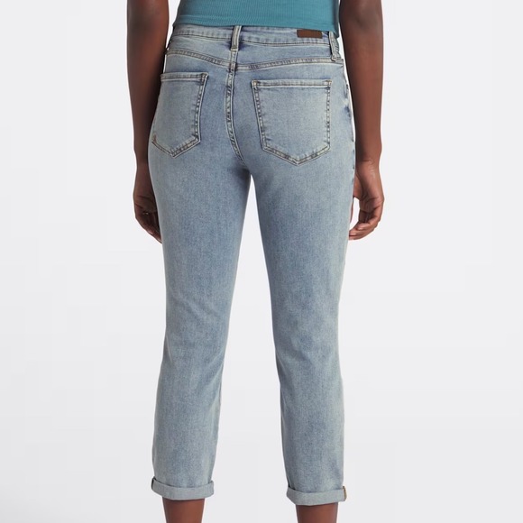 KUT from the Kloth Lauren High Rise Crop Straight Leg 6 Indigo Stitch Fix NWT - Picture 2 of 9